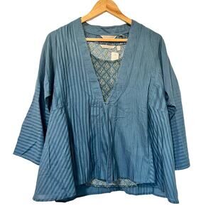 Soft Surroundings Commelina Top & Tank Size M‎ Blue Floral Boho Prairecore NWT